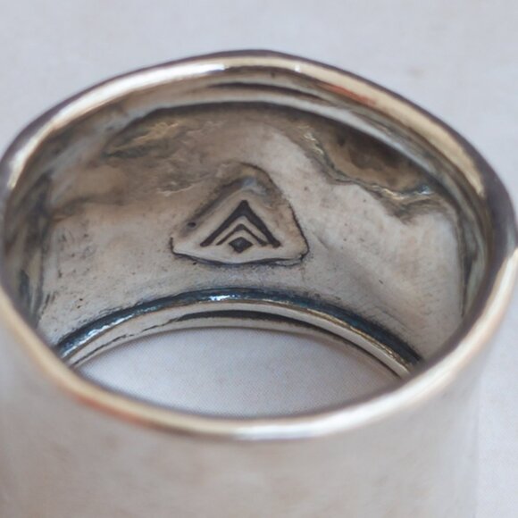 Silpada Sterling Cigar-Band Ring — Size 6 (wide fit) - Picture 6 of 8